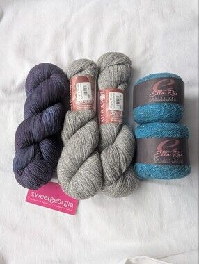 Wool Yarn Blends Alpaca Silk Cashmere - 5 skeins